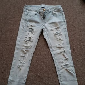 Jean's light color american eagle
